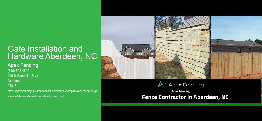 Gate Installation and Hardware Aberdeen, NC