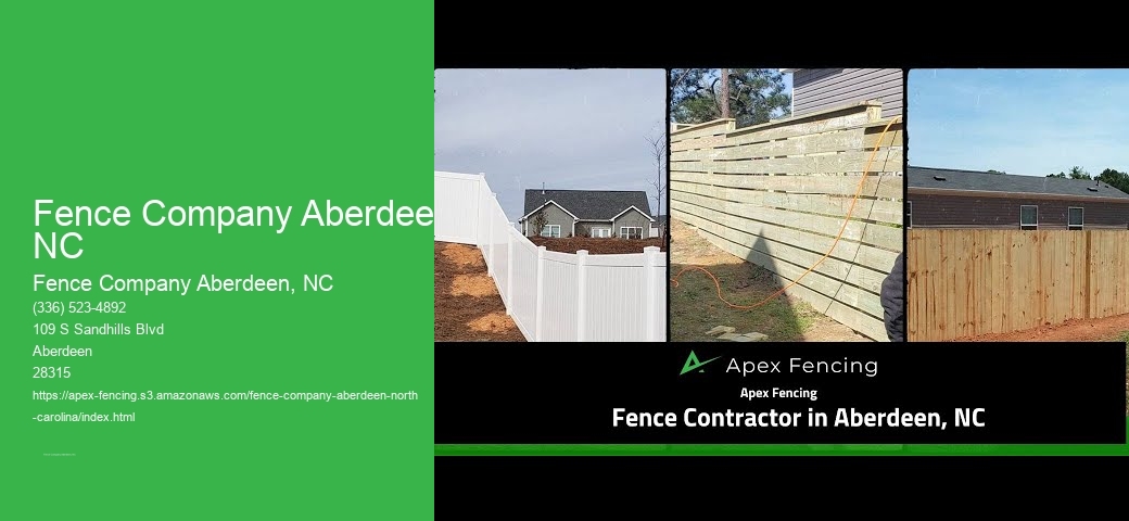 Fence Company Aberdeen, NC