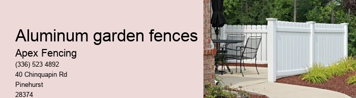 Aluminum garden fences