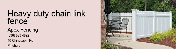 Heavy duty chain link fence
