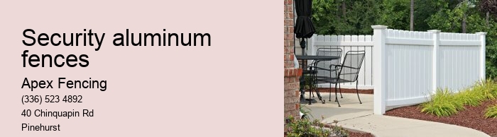 Security aluminum fences